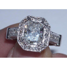 Afbeelding in Gallery-weergave laden, 8,51 karaat Diamanten verlovingsring band set stralend geslepen - harrychadent.nl