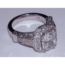 Afbeelding in Gallery-weergave laden, 8,51 karaat Diamanten verlovingsring band set stralend geslepen - harrychadent.nl