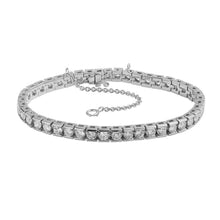 Afbeelding in Gallery-weergave laden, 8,80 ct. diamanten tennis armband kanaal set wit goud 14K - harrychadent.nl