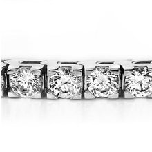 Afbeelding in Gallery-weergave laden, 8,60 Karaat Ronde Echt Diamanten Basis Tennisarmband 14K Witgoud