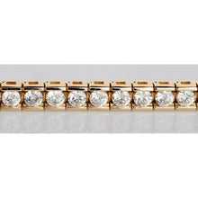 Afbeelding in Gallery-weergave laden, 8.80 karaat ronde diamanten tennisarmband kanaalset goud - harrychadent.nl