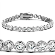 Afbeelding in Gallery-weergave laden, 9.60 Karaat Ronde Geslepen Echt Diamanten Bezel Setting Armband Wit Goud - harrychadent.nl