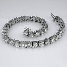 Afbeelding in Gallery-weergave laden, 9,25 karaat ronde geslepen diamanten dames tennisarmband wit goud 14K - harrychadent.nl