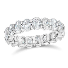 Afbeelding in Gallery-weergave laden, 9.50 karaat ovaal geslepen diamanten gouden sieraden eeuwigheid band vrouwen - harrychadent.nl