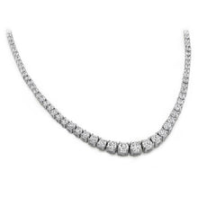 Afbeelding in Gallery-weergave laden, 9 Karaat Griffenset Echt Diamanten Tennishalsband Wit Goud 14K