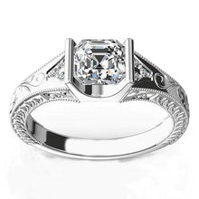 Afbeelding in Gallery-weergave laden, Aangepaste sieraden antieke stijl Diamond Anniversary Ring