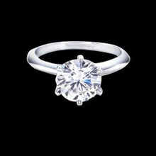 Afbeelding in Gallery-weergave laden, Aangepaste sieraden verlovingsring en band set