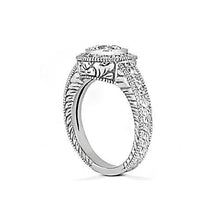 Afbeelding in Gallery-weergave laden, echte round diamant 1.35karaat ring zijaanzicht