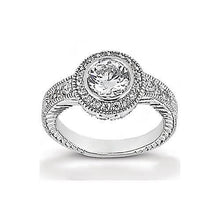 Afbeelding in Gallery-weergave laden, echte round diamant 1.35karaat ring vooraanzicht