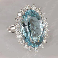 Afbeelding in Gallery-weergave laden, Aquamarijn Cocktail Ring
