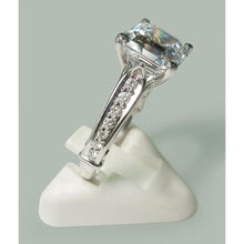 Afbeelding in Gallery-weergave laden, Asscher geslepen diamanten verlovingsring 3.28 karaat witgoud 14K - harrychadent.nl
