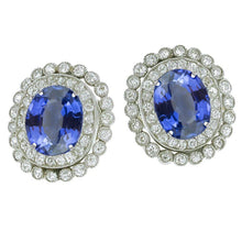 Afbeelding in Gallery-weergave laden, echte round diamant 5.50karaat oorbel vooraanzicht
