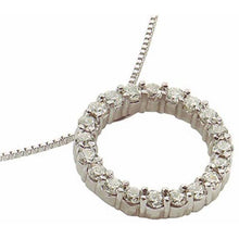 Afbeelding in Gallery-weergave laden, Circle Of Life Diamanten Vrouwen Hanger Met Ketting Wit Goud 5 Karaat - harrychadent.nl