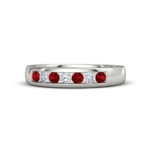 Afbeelding in Gallery-weergave laden, Comfort Fit Ruby Diamond Band 2.50 karaat witgoud 14K