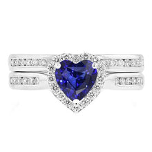 Afbeelding in Gallery-weergave laden, echte heart diamant 3.50karaat ring vooraanzicht