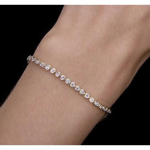 Afbeelding in Gallery-weergave laden, Dames diamanten armband 5 karaat bezel set geel goud Nieuw - harrychadent.nl