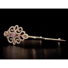 Afbeelding in Gallery-weergave laden, Dames diamanten armband roze saffier 5 karaat geel goud 14K - harrychadent.nl