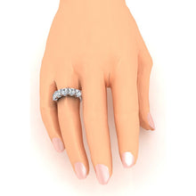 Afbeelding in Gallery-weergave laden, Ronde diamanten halve eeuwigheid band U uitsteeksels