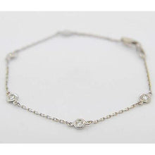 Afbeelding in Gallery-weergave laden, Diamant ronde armband 1.50 karaat bezel set sieraden Nieuw - harrychadent.nl