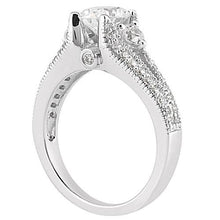Afbeelding in Gallery-weergave laden, Diamanten 1.75 karaats jubileum ring solitaire met accenten goud nieuw - harrychadent.nl
