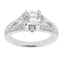 Afbeelding in Gallery-weergave laden, Diamanten 1.75 karaats jubileum ring solitaire met accenten goud nieuw - harrychadent.nl