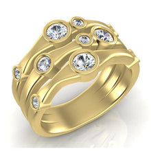 Afbeelding in Gallery-weergave laden, Diamanten Fancy Ring 1.10 Karaat 14K Witte Herensieraden Nieuw - harrychadent.nl