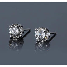 Afbeelding in Gallery-weergave laden, Diamanten Stud Earring 1.50 Karaat Prong Rond Wit Goud 14K - harrychadent.nl