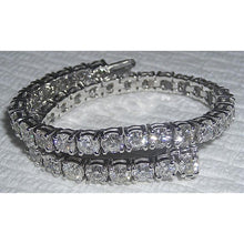 Afbeelding in Gallery-weergave laden, diamanten dames tennisarmband wit goud sprankelend 10,08 karaat - harrychadent.nl