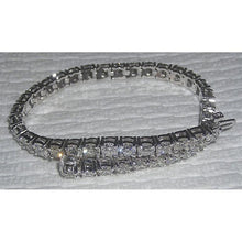 Afbeelding in Gallery-weergave laden, diamanten dames tennisarmband wit goud sprankelend 10,08 karaat - harrychadent.nl