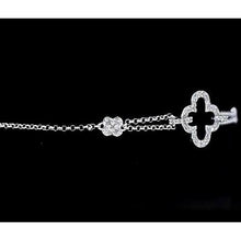 Afbeelding in Gallery-weergave laden, Diamanten kruisen armband 2,50 karaat dames witgouden sieraden - harrychadent.nl