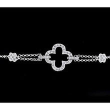 Afbeelding in Gallery-weergave laden, Diamanten kruisen armband 2,50 karaat dames witgouden sieraden - harrychadent.nl