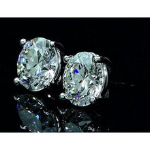 Afbeelding in Gallery-weergave laden, Diamanten oorknopjes 6 karaat witgoud 14K - harrychadent.nl