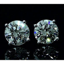 Afbeelding in Gallery-weergave laden, Diamanten oorknopjes 6 karaat witgoud 14K - harrychadent.nl
