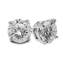 Afbeelding in Gallery-weergave laden, Diamanten oorknopjes massief wit goud 14K Lady Fine Jewelry 2 karaat - harrychadent.nl