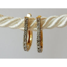 Afbeelding in Gallery-weergave laden, Diamanten oorringen rond 0.5 karaat G/H Si Two Tone Finish - harrychadent.nl