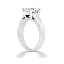 Afbeelding in Gallery-weergave laden, Diamanten prinses geslepen solitaire ring 1,51 ct. Witgouden 14K sieraden - harrychadent.nl