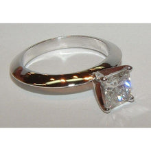 Afbeelding in Gallery-weergave laden, echte princess diamant 0.75karaat ring vooraanzicht