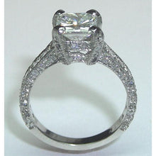 Afbeelding in Gallery-weergave laden, Diamanten verlovingsring antieke stijl 3,50 karaat witgoud 14K - harrychadent.nl