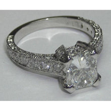 Afbeelding in Gallery-weergave laden, Diamanten verlovingsring antieke stijl 3,50 karaat witgoud 14K - harrychadent.nl