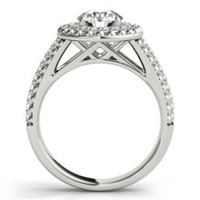 Afbeelding in Gallery-weergave laden, Diamanten verlovingsring in antieke stijl 2 karaat witgoud 14K - harrychadent.nl
