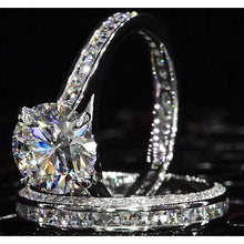 Afbeelding in Gallery-weergave laden, Diamanten verlovingsring set 6 karaat dames sieraden Nieuw - harrychadent.nl