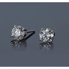 Afbeelding in Gallery-weergave laden, Diamond Stud Earring 1,20 karaat witgoud 14K ronde F Vs1 - harrychadent.nl