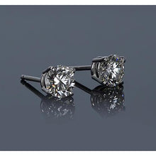 Afbeelding in Gallery-weergave laden, Diamond Stud Earring 1,20 karaat witgoud 14K ronde F Vs1 - harrychadent.nl