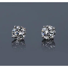 Afbeelding in Gallery-weergave laden, Diamond Stud Earring 1,20 karaat witgoud 14K ronde F Vs1 - harrychadent.nl