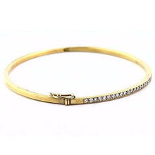 Afbeelding in Gallery-weergave laden, Diamond Women Bangle 2 karaat geel goud 14K sieraden - harrychadent.nl