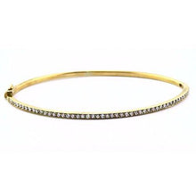 Afbeelding in Gallery-weergave laden, Diamond Women Bangle 2 karaat geel goud 14K sieraden - harrychadent.nl