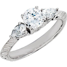 Afbeelding in Gallery-weergave laden, echte round diamant 1.51karaat ring vooraanzicht