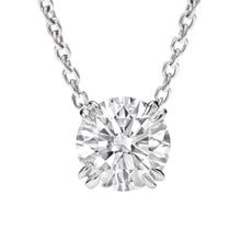Afbeelding in Gallery-weergave laden, Echt Diamanten Hanger Ketting Dubbele Klauw Tanden Instelling 2,0 Karaat WG 14K