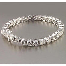 Afbeelding in Gallery-weergave laden, Echt Diamanten Tennisarmband Prong Set 10,20 Karaat Witgouden Sieraden 14K