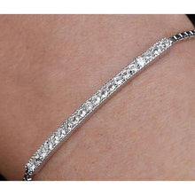 Afbeelding in Gallery-weergave laden, Echte 3 karaat Diamanten Tennisarmband Set Witgoud 14K Sieraden - harrychadent.nl